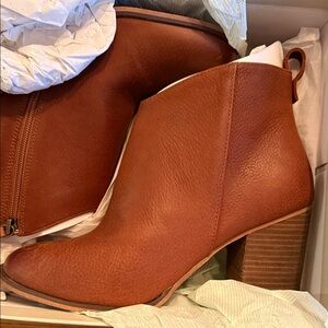 BP Lance-Lea Brown Leather Ankle Boots